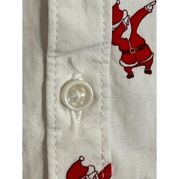 Christmas Shirt Kid 5 White Santa Festive Holiday Preppy Classic Retro Neutral - Picture 4 of 9